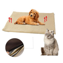 Load image into Gallery viewer, Self Heating Pet Bed Super Soft Fleece Comfortable Mat Warmer Sheepskin Puppy Dog Pad Pet-Washable Blanket For Cats Dogs 60x45CM