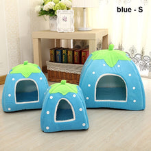 Load image into Gallery viewer, Newly Pet Dog Cat Puppy Cave House Cushion Home Bed Soft Cute Washable Strawberry Shape